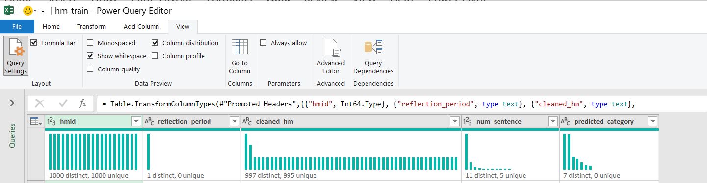 Column Profiling